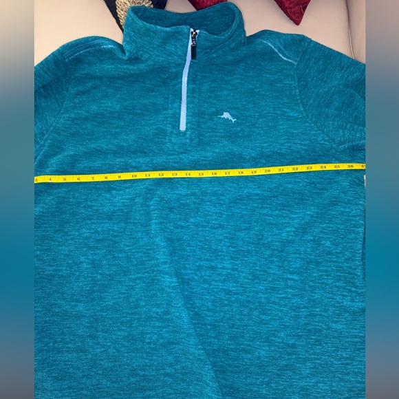 Tommy Bahama Green 3/4 zip - Picture 6 of 8